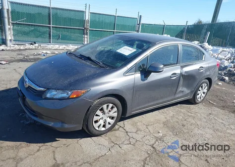 2012 Honda Civic Lx from USA, damaged, VIN 19XFB2F55CE313821
